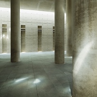 Krematorium Baumschulenweg v Berlíně, Charlotte Frank, Axel Schultes; 1994–2007, Foto: Ester Havlová