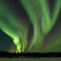 Polární záře nad Yellowknife, Canada | © Toshio Ushiyama