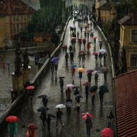 Tajemná Praha / Mysterious Prague | © Richard Horák: Deštníky na Karlově mostě / Umbrellas on the Charles Bridge
