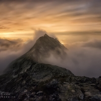 Žlutá záře za Soliskem (Vysoké Tatry) | Foto Václav Hýža | 2× EBKT