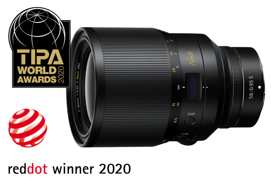 Nikkor Z 58 mm f/0,95 mm S Noct | TIPA 2020 – Nejlepší základní monofokální objektiv pro mirrorless plus Red Dot Product Design 2020
