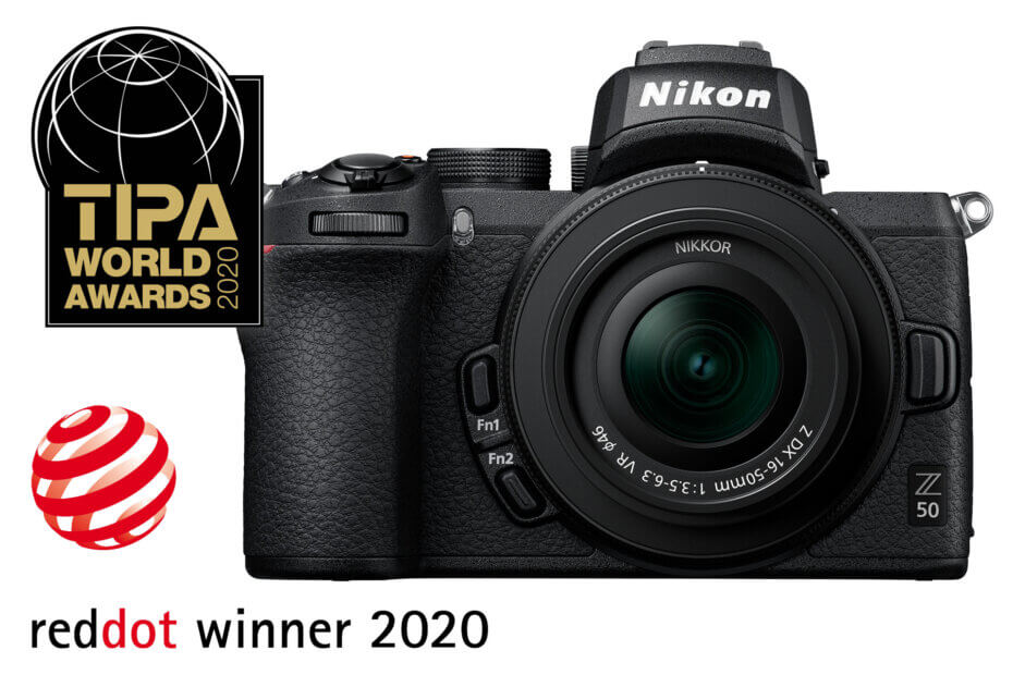 Nikon Z 50 | TIPA 2020 – Nejlepší pokročilý APS-C fotoaparát plus Red Dot Product Design 2020