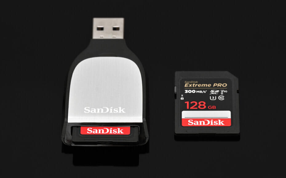 Čtečka paměťových karet SanDisk Extreme PRO SD UHS-II + karta SanDisk Extreme PRO SDHC/SDXC UHS-II