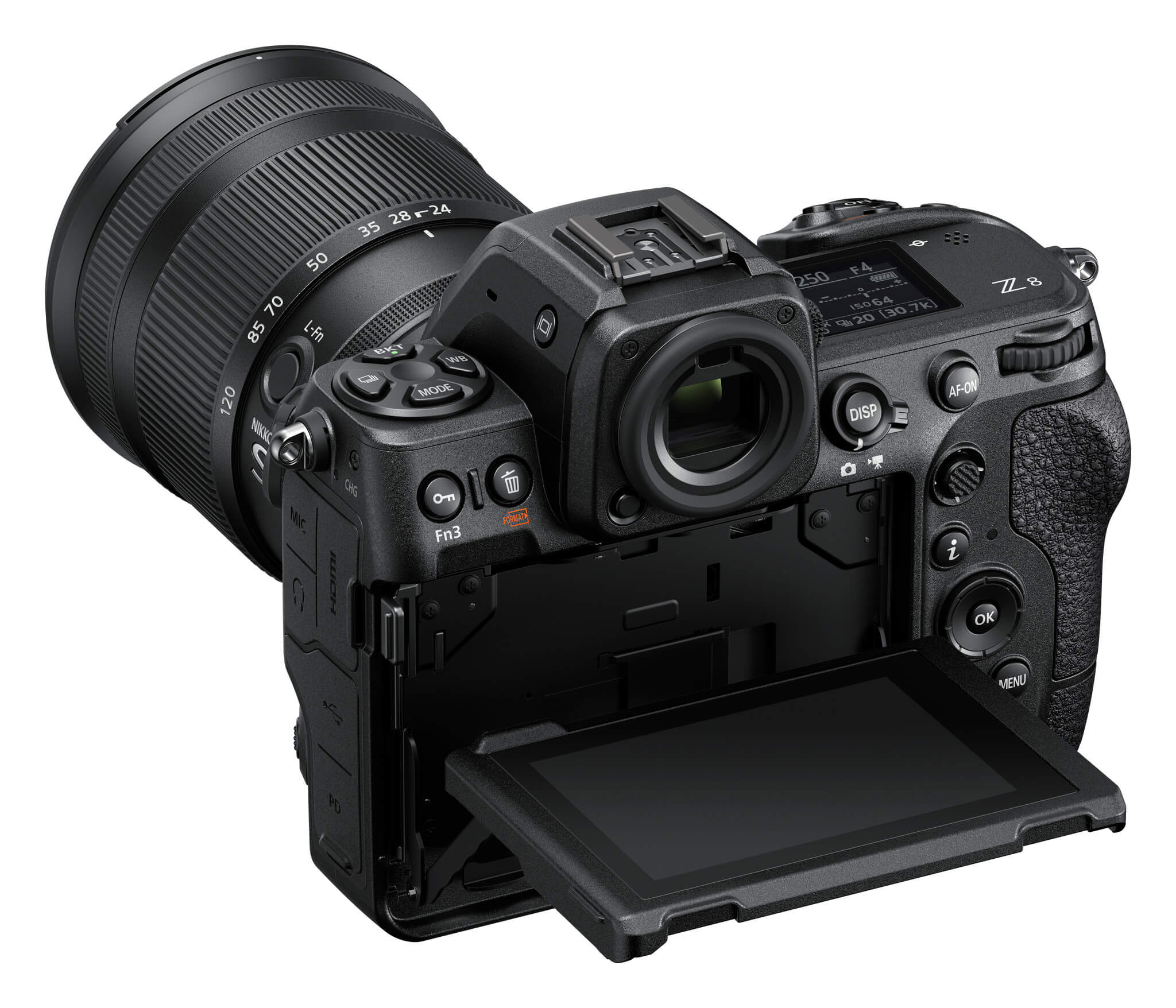 Nikon Z 8 | LCD monitor podporuje čtyřosé vyklápění jako u Z 9
